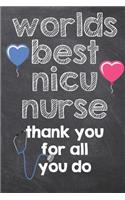 Worlds Best NICU Nurse Thank You for All You Do