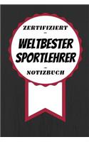 Notizbuch - Zertifiziert - Weltbester - Sportlehrer