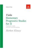 Elementary Progressive Studies, Set II for Violin