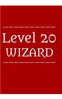 Level 20 Wizard.