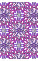Bullet Journal Notebook Mandalas Pattern 5: 112 Page Numbered Dot Grid Bullet Journal with Index Pages and Key Pages in Portable 6 X 9 Size.