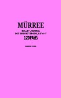 Murree Bullet Journal, Damson Plumb, Dot Grid Notebook, 8.5 x 11, 120 Pages