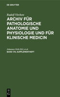 Rudolf Virchow: Archiv Für Pathologische Anatomie Und Physiologie Und Für Klinische Medicin. Band 174, Supplementheft