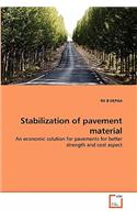 Stabilization of pavement material