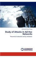 Study of Attacks in Ad Hoc Networks