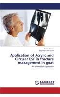 Application of Acrylic and Circular ESF in fracture management in goat