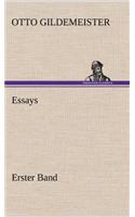 Essays - Erster Band