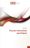 Preuves interactives quantiques