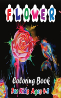 Flower Coloring Book for Kids Ages 4-8