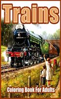 Trains Coloring Book