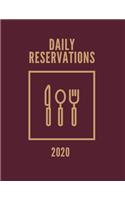 2020 Daily Reservations