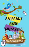 animals and numbers coloring book: 5-10 years old /Paperback