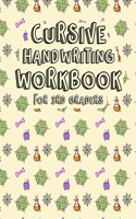 Cursive Handwriting Workbook for 3rd Graders: Beginning Cursive Writing For Children. Kids Handwriting Practice Workbook. Halloween Patterned Letters, Words and Sentences.