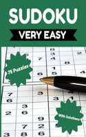 Sudoku - Very Easy: 75 Very Easy Sudoku Puzzles for Adults & Seniors, Sudoku Puzzle Books for Adults, Puzzle Activity Books for Seniors