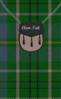 Clan Tait Tartan Journal/Notebook
