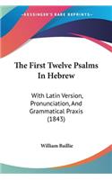 The First Twelve Psalms In Hebrew: With Latin Version, Pronunciation, And Grammatical Praxis (1843)(English)