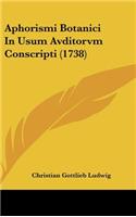 Aphorismi Botanici in Usum Avditorvm Conscripti (1738)