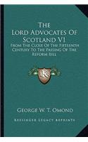 The Lord Advocates Of Scotland V1