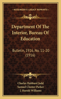 Department Of The Interior, Bureau Of Education