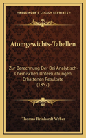 Atomgewichts-Tabellen