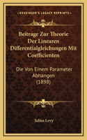 Beitrage Zur Theorie Der Linearen Differentialgleichungen Mit Coefficienten