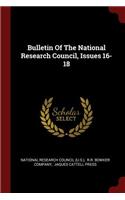 Bulletin of the National Research Council, Issues 16-18