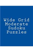 Wide Grid Moderate Sudoku Puzzles
