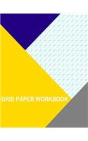 Grid Paper Workbook: .5 Inch Diagonal Left(English)