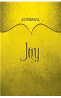 Joy Journal: Yellow 5.5x8.5 240 Page Lined Journal Notebook Diary (Volume 1)