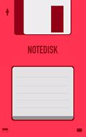 Red Notedisk Floppy Disk 3.5 Diskette Notebook [lined] [110pages][6x9]