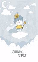 Notebook Journal: Golden Boy Gratitude Journal Notebook Diary Record for Children Boys Teens With Daily Prompts to Writing and Practicing . 6x9 120 Pages (Planner Dia