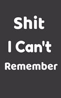 Shit I Can't Remember