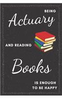 Actuary & Reading Books Notebook