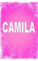 Camila: 100 Pages 6 X 9 Personalized Name on Journal Notebook