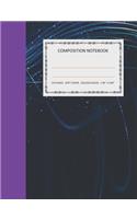 Composition Notebook: College Ruled - 110 pages - 7.44 X 9.69". SOFT COVER(4 Color-Art)