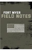Camp Myer Field Notes