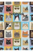 Notebook: Cute Cats Blank Lined Journal Diary