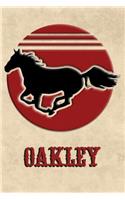 Wild Horse Lined Notebook: Oakley: College Ruled Composition Book Diary Lined Journal