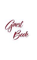 Burgundy Guest Book, Weddings, Anniversary, Party's, Special Occasions, Memories, Christening, Baptism, Visitors Book, Guests Comments, Vacation Home Guest Book, Beach House Guest Book, Comments Book, Funeral, Wake and Visitor Book (Hardback)