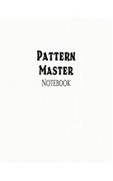 Pattern Master Notebook: 1/8" Dot Grid Graph Ruling, 144 Pages