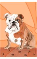 Journal Notebook For Dog Lovers, English Bulldog Sitting Pretty 7: 162 Lined and Numbered Pages With Index For Journaling, Writing, Planning and Doodling, For Women, Men, Kids, Easy To Carry Size.(17 Wagworthy Lined Series 2)