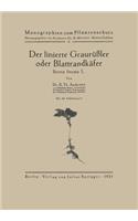 Der linierte Graurüßler oder Blattrandkäfer: Sitona lineata L.(6 Monographien zum Pflanzenschutz)