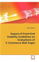 Impact of Front-End Usability Guidelines on Evaluations of E-Commerce Web Pages