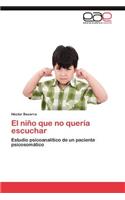 El Nino Que No Queria Escuchar