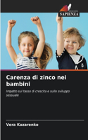 Carenza di zinco nei bambini