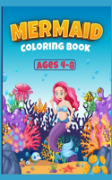 Mermaid Coloring Book Ages 4-8