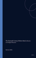The Sixteenth Century Hebrew Book