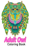 Adult Owl Coloring Book