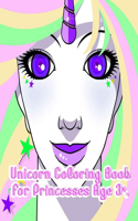 Unicorn Coloring Book For Princesses Age 3+