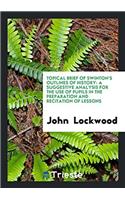 Topical Brief of Swinton's Outlines of History: A Suggestive Analysis for the Use of Pupils in the Preparation and Recitation of Lessons